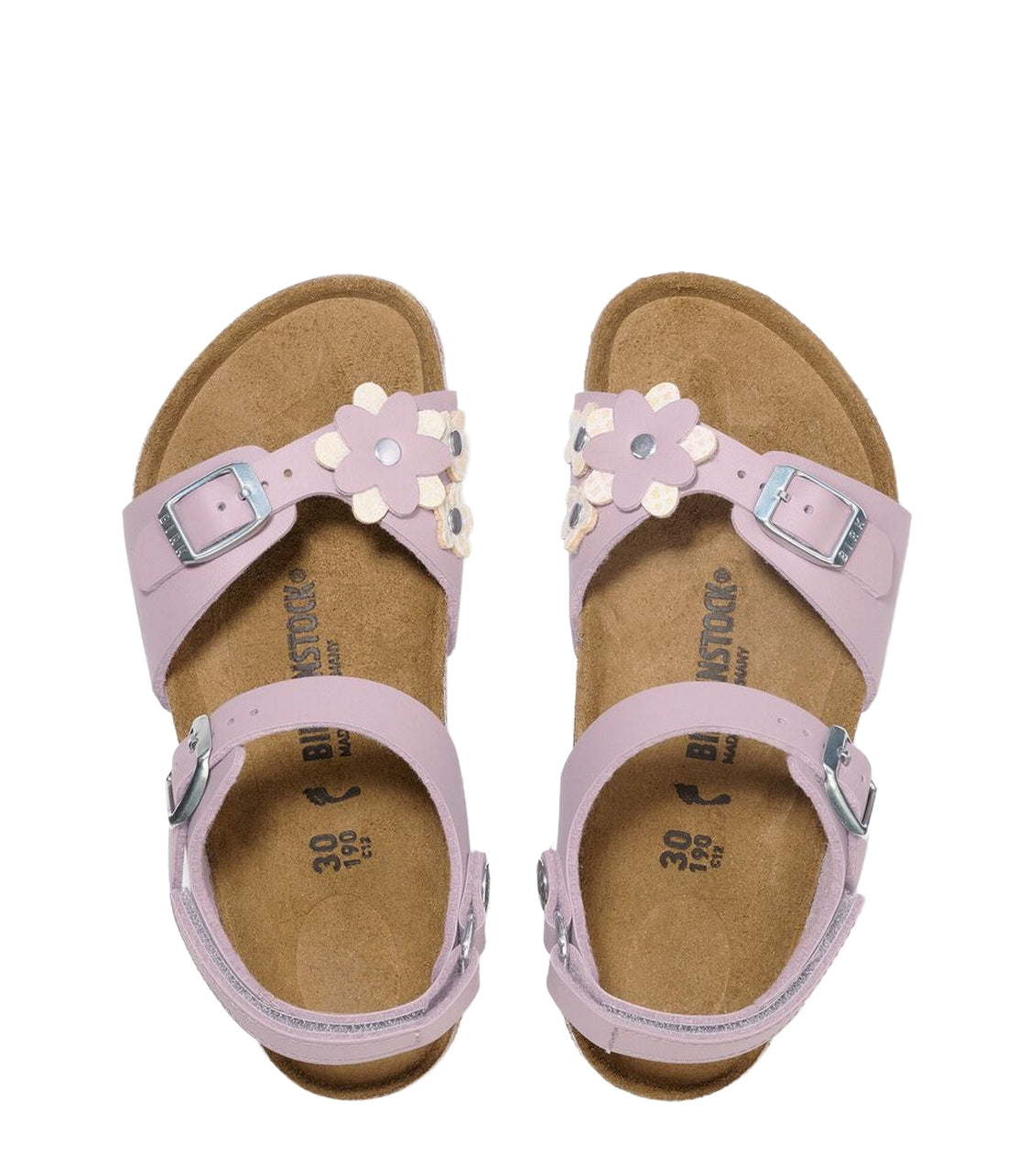 BIRKENSTOCK Rio Flwr Emb Kids Classic Backstrap Sandals
