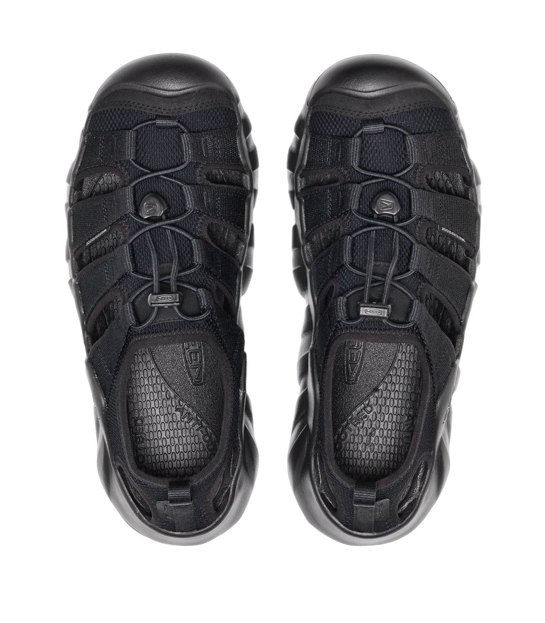 KEEN KEEN X SNOWPEAK HYPERPORT H2 MENS TRIPLE BLACK OUTDOOR SANDALS