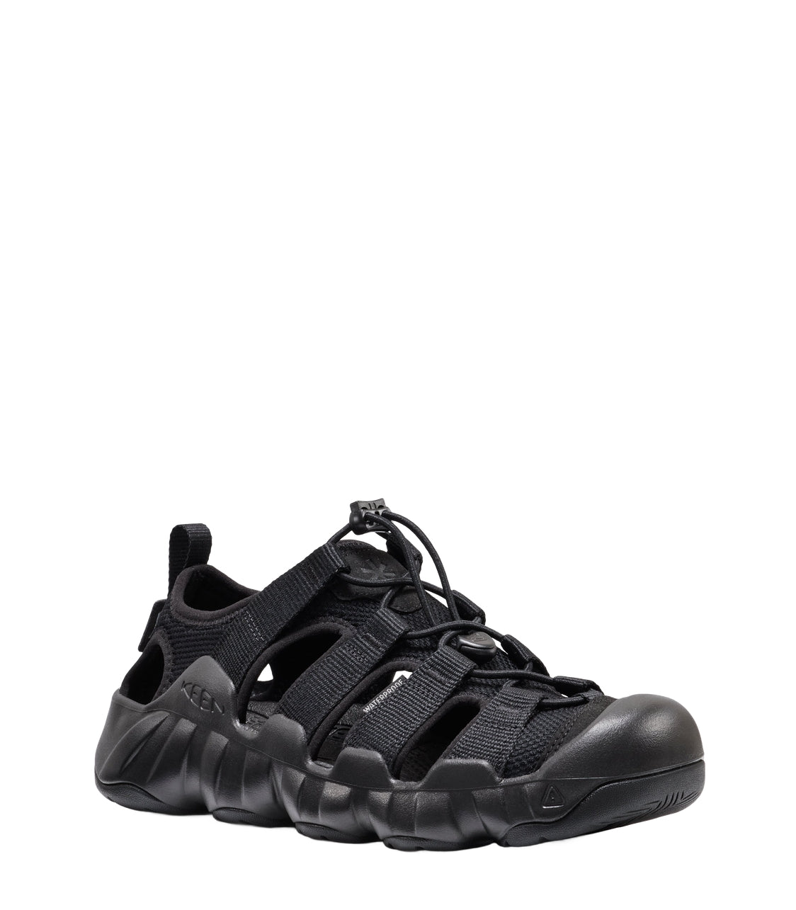 KEEN KEEN X SNOWPEAK HYPERPORT H2 MENS TRIPLE BLACK OUTDOOR SANDALS