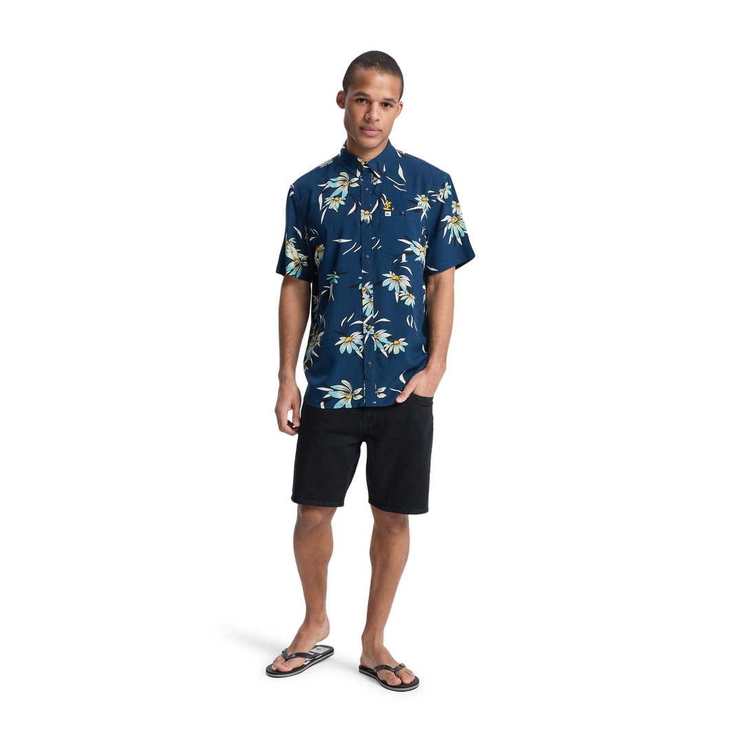 QUIKSILVER Coastal Floral Ss Short Sleeves Polo