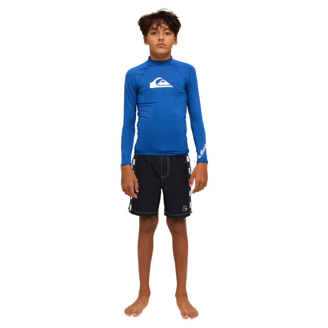 QUIKSILVER ALL TIME LS YOUTH ID RASHGUARDS LONGSLEEVE