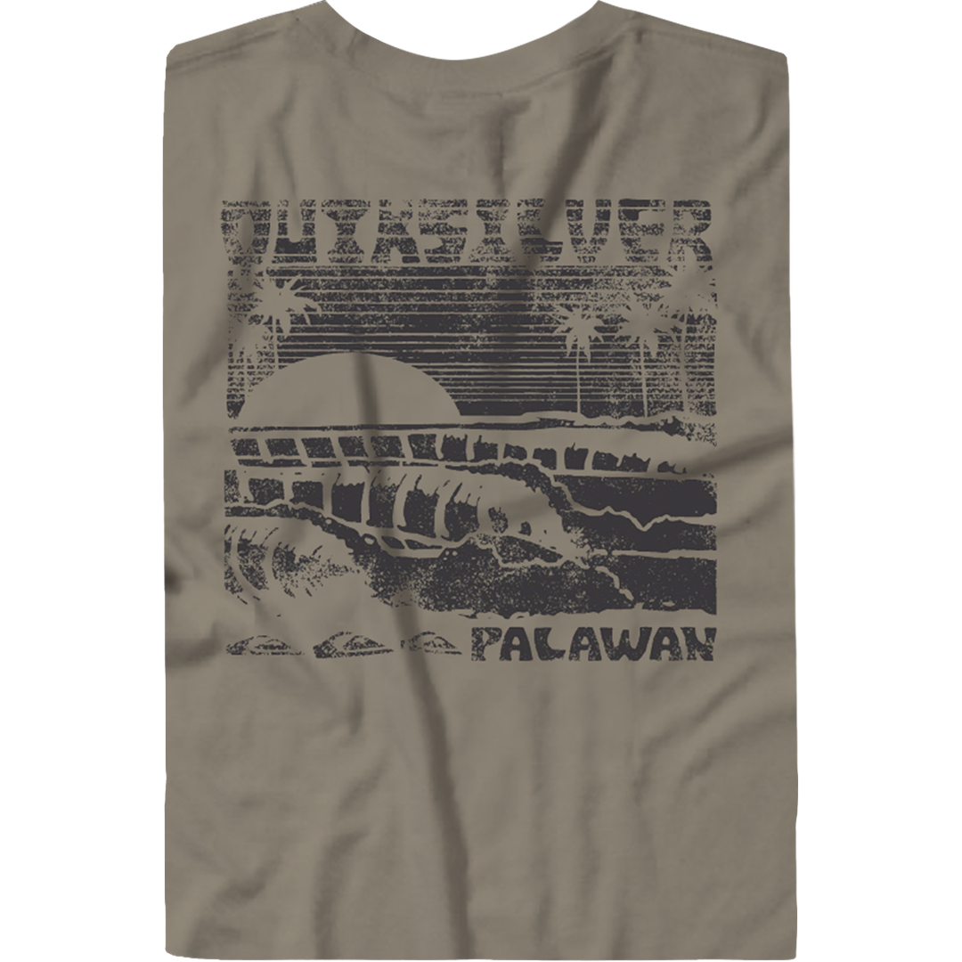 QUIKSILVER Quiksilver Destination Palawan Stackd Line Ss Mens Shirt