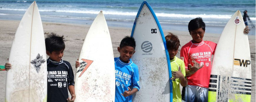 SURFERS FROM BALER, LA UNION, SIARGAO AND SORSOGON DOMINITAES LUNAD SA BALOD 2016