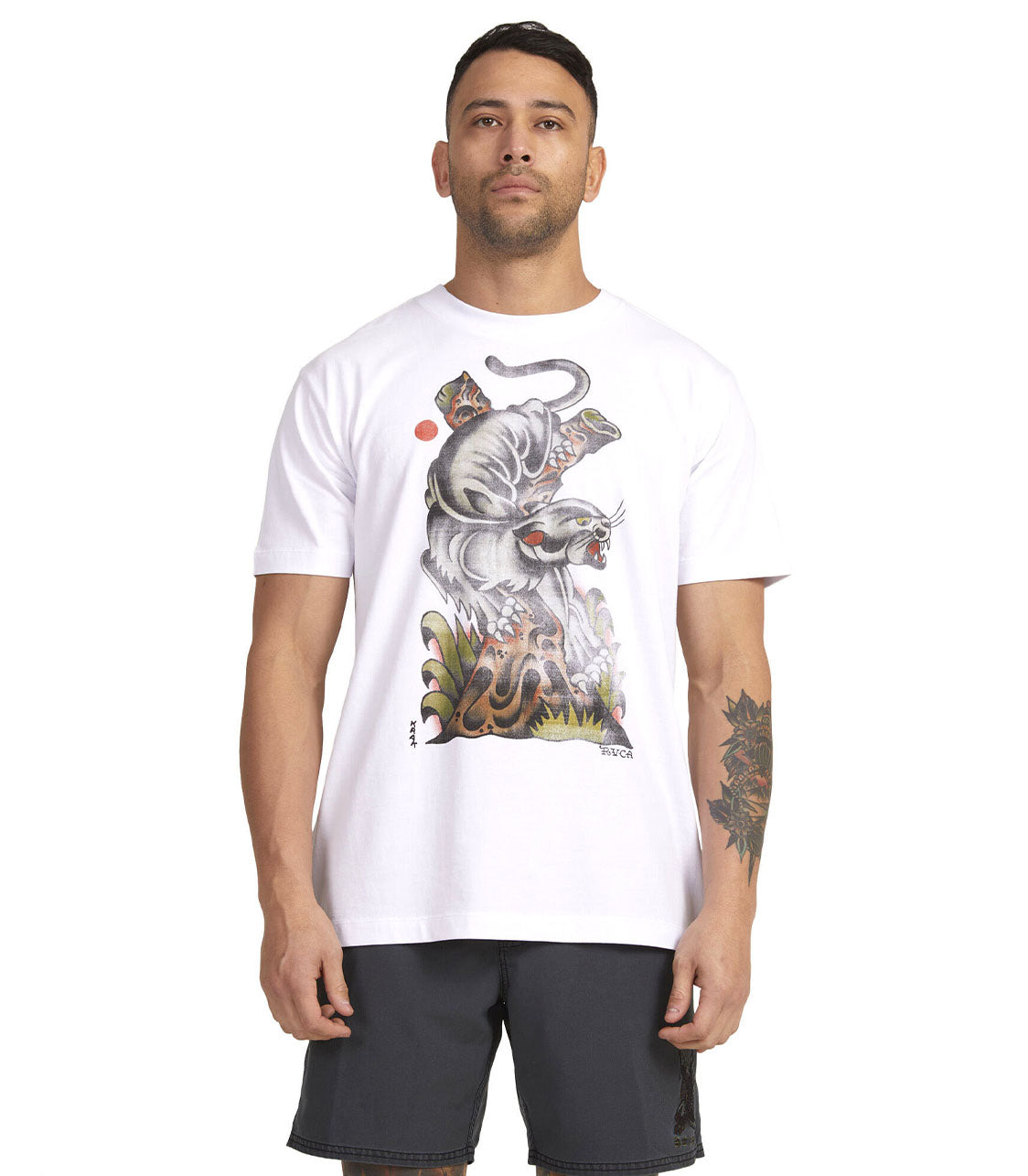 RVCA Krak Panther Ss Tee Shirt