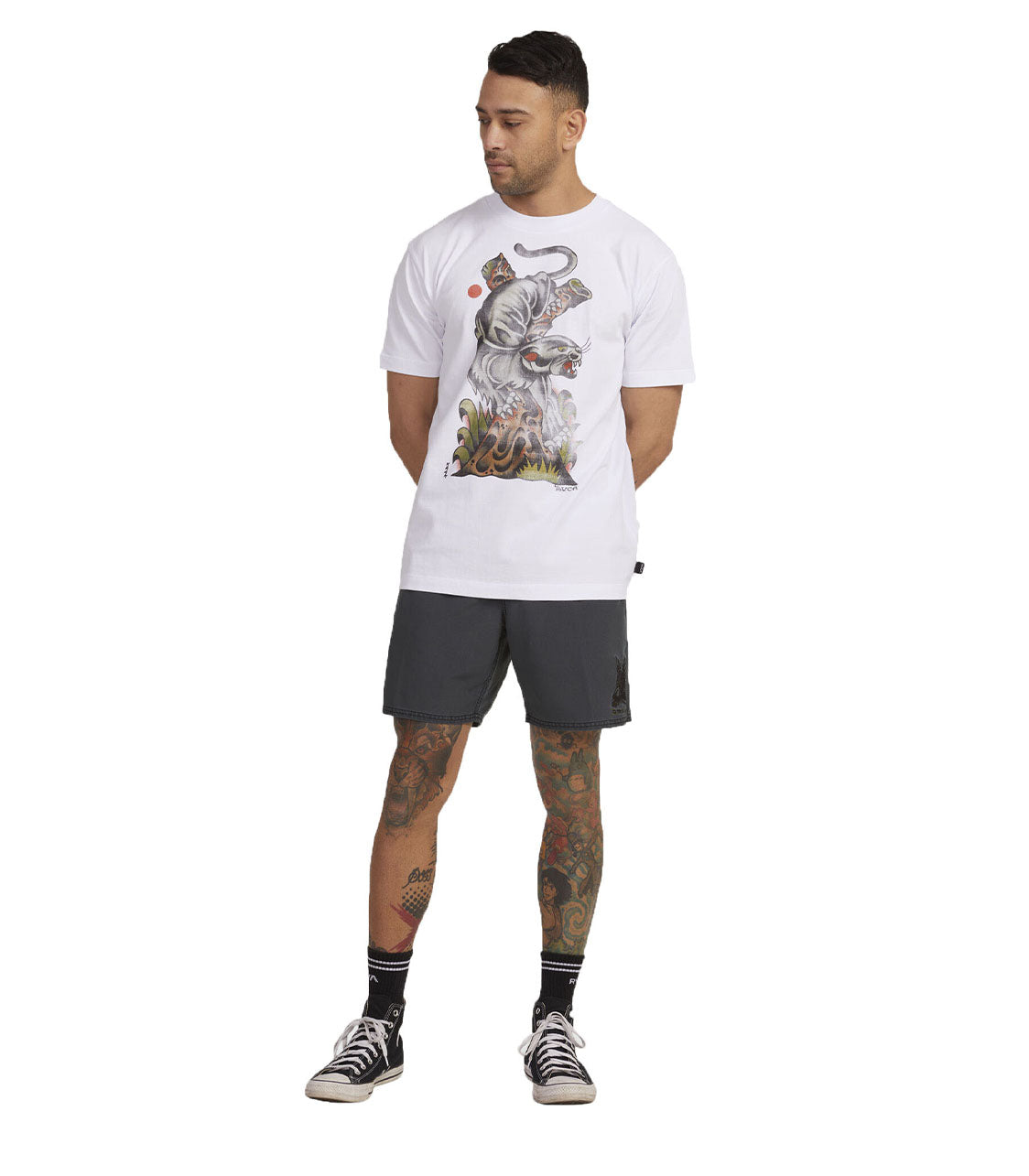 RVCA Krak Panther Ss Tee Shirt