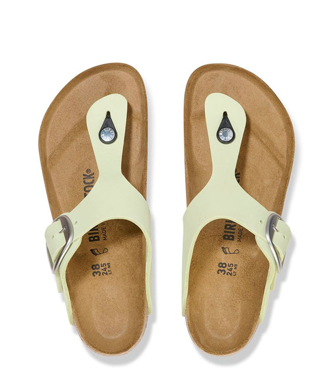 BIRKENSTOCK Gizeh Big Buckle Womens Faded Lime