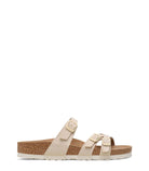 BIRKENSTOCK Franca Rivet Logo Womens Eggshell
