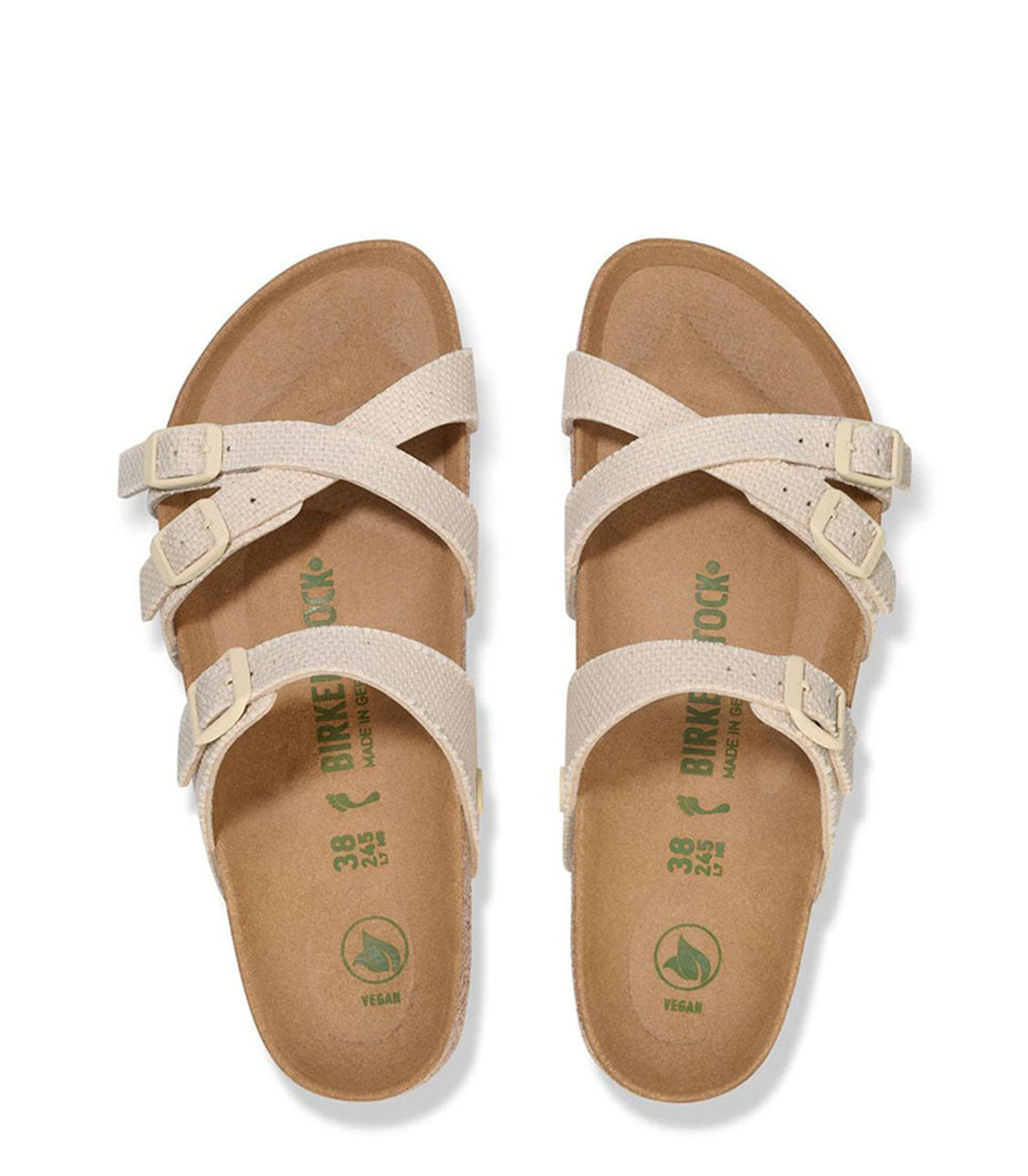 BIRKENSTOCK Franca Rivet Logo Womens Eggshell