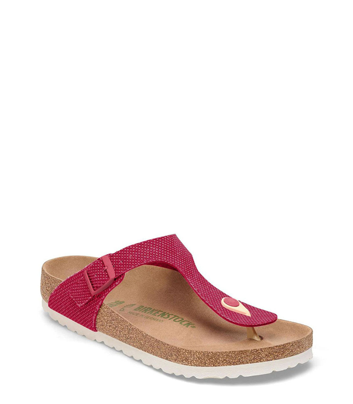 BIRKENSTOCK Gizeh Rivet Logo Womens Fuchsia Tulip