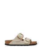 BIRKENSTOCK Arizona Big Buckle Rivet Logo Womens Eggshell