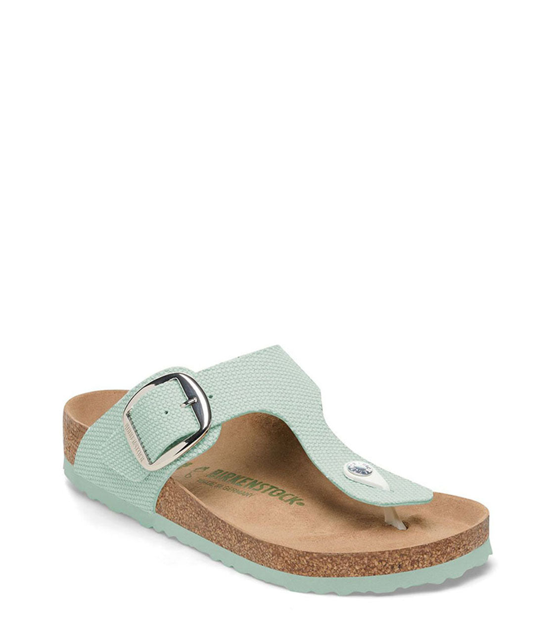 BIRKENSTOCK Gizeh Big Buckle Rivet Logo Womens Surf Green