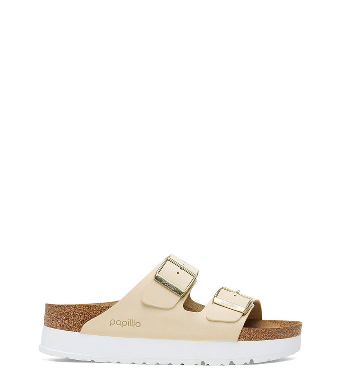 BIRKENSTOCK Arizona Flex Platform Womens Ecru