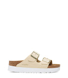 BIRKENSTOCK Arizona Flex Platform Womens Ecru
