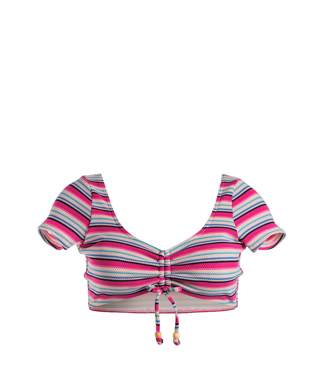 Paraiso Stripe Crop Top Women's Swimwear