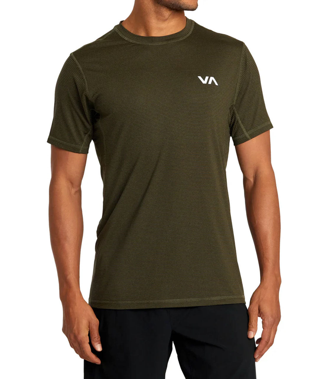 RVCA Sport Vent Stripe Technical Short Sleeve Top Mens