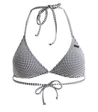 ROXY Gingham Tiki Tri Bikini Top