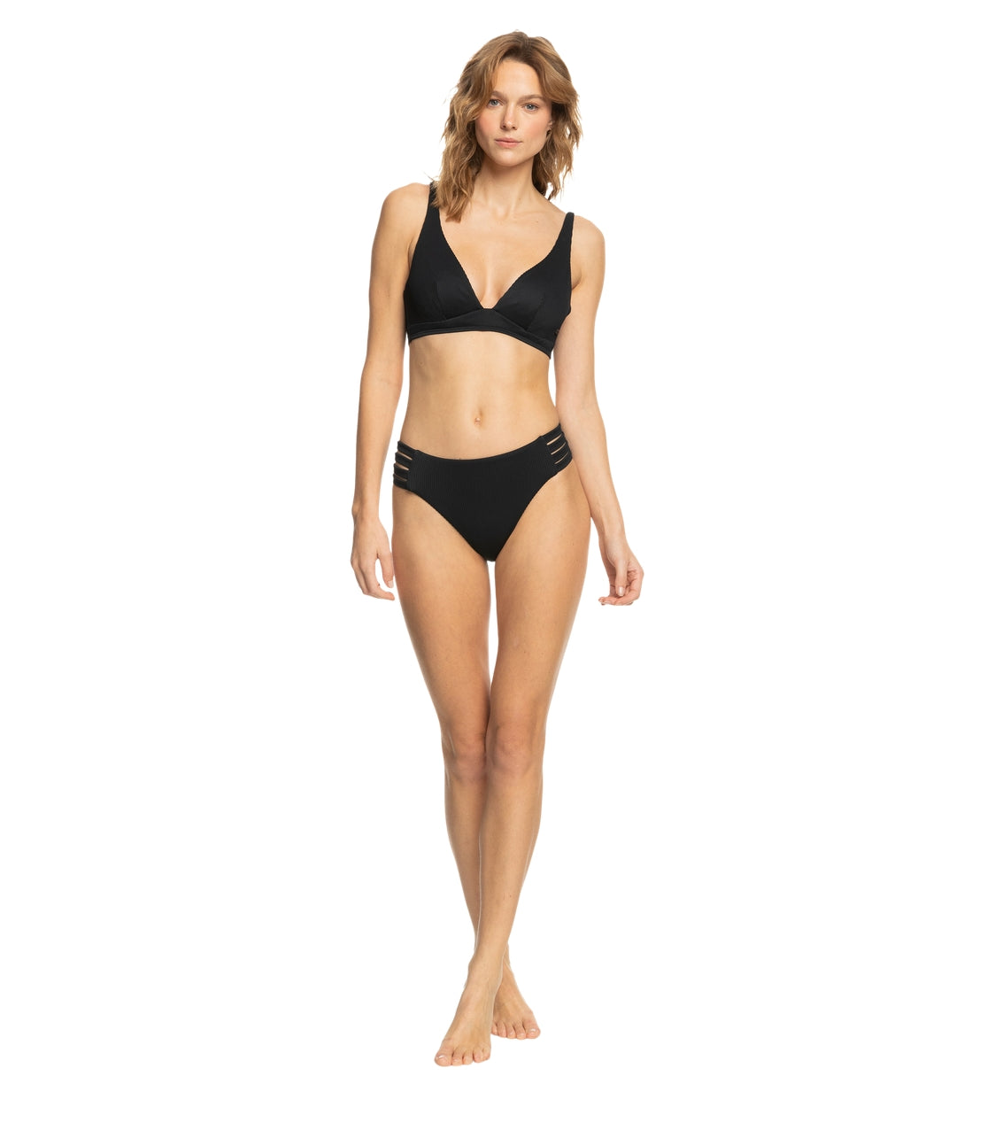 ROXY Rib Roxy Love The Roller Bikini Top