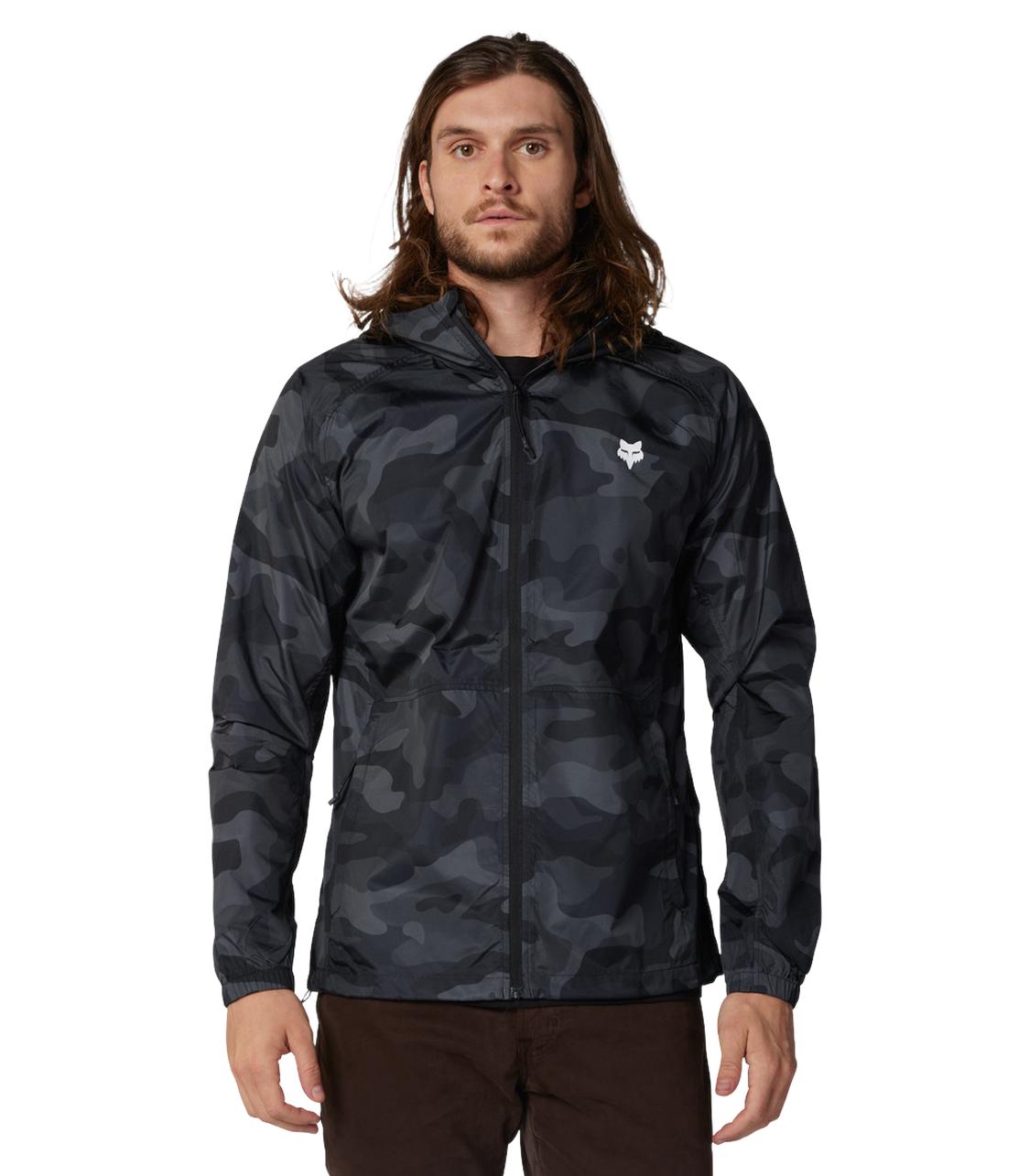 Fox Head Camo Windbreaker Mens Black