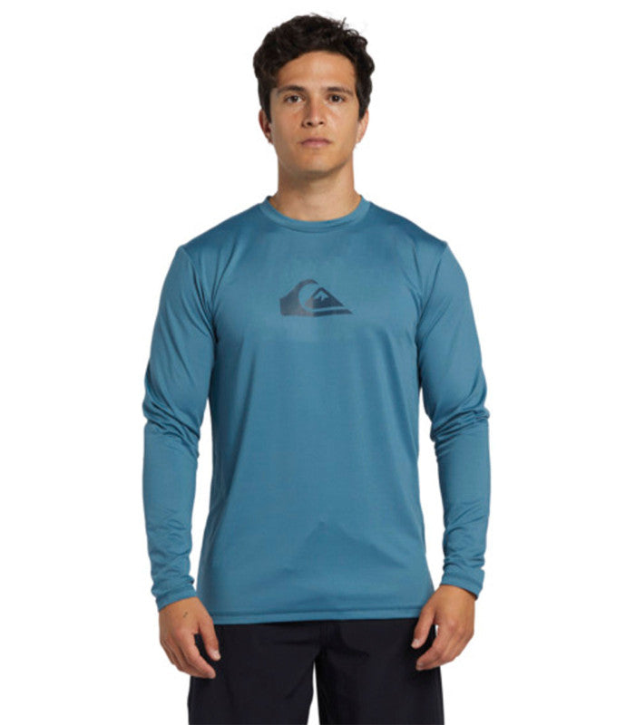 Solid Streak Ls Mens Blue