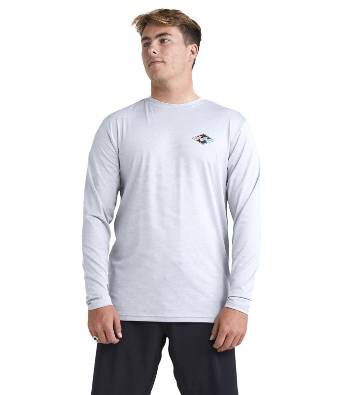 Diamond Shoreline Lf Ls Mens Light Grey Heather