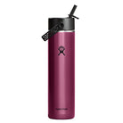 HYDRO FLASK HYDRO FLASK 24OZ LIGHT WIDE FLEX STRAW CAP GARNET RED