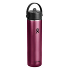 HYDRO FLASK HYDRO FLASK 24OZ LIGHT WIDE FLEX STRAW CAP GARNET RED