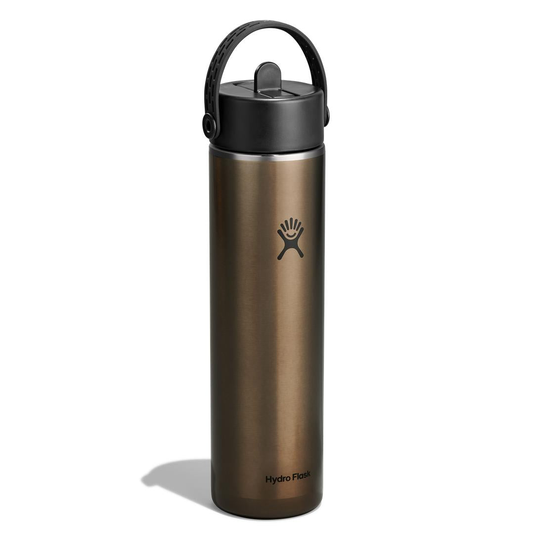 HYDRO FLASK HYDRO FLASK 24OZ LIGHT WIDE FLEX STRAW CAP OBSIDIAN