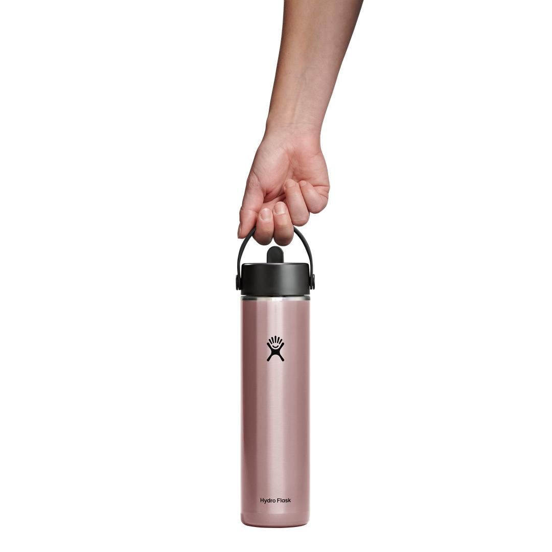 HYDRO FLASK HYDRO FLASK 24OZ LIGHT WIDE FLEX STRAW CAP QUARTZ