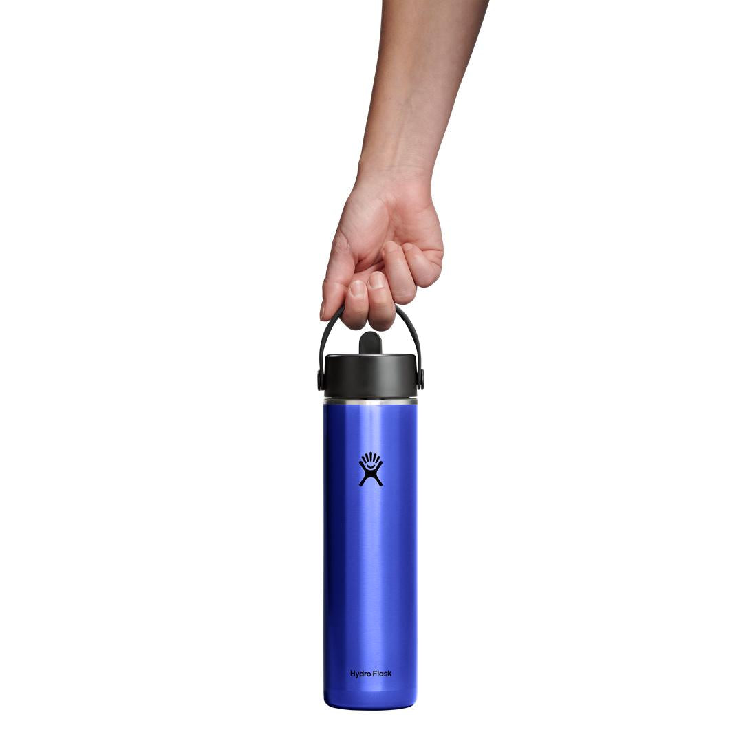 HYDRO FLASK HYDRO FLASK 24OZ LIGHT WIDE FLEX STRAW CAP SAPPHIRE BLUE