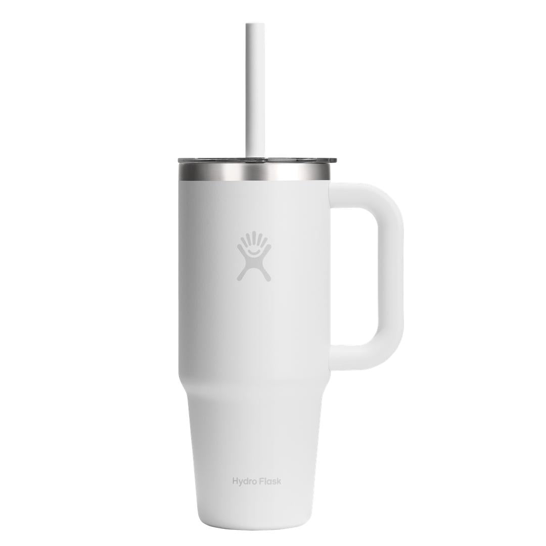 HYDRO FLASK HYDRO FLASK 24OZ TRAVEL TUMBLER CLEAR LID WHITE