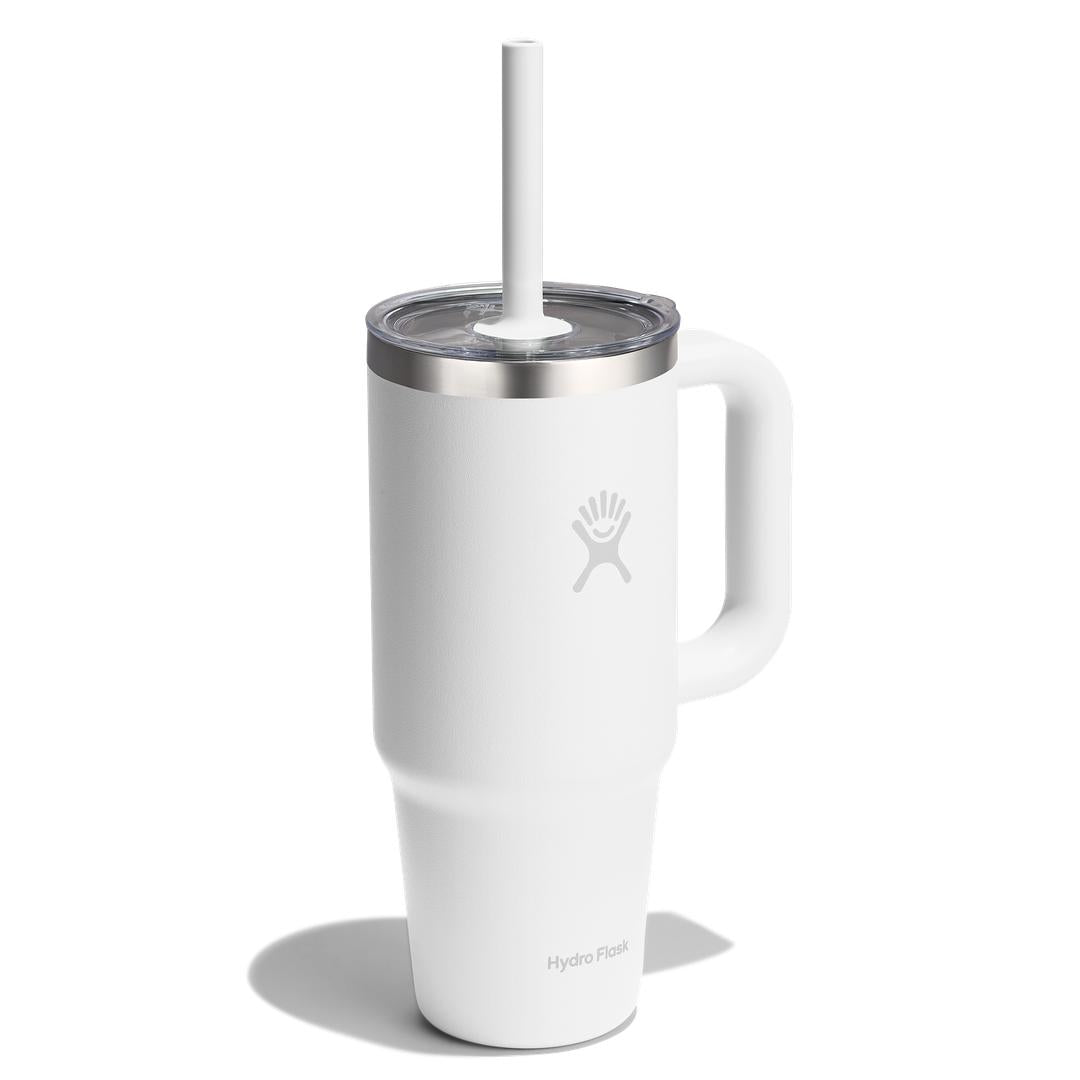 HYDRO FLASK HYDRO FLASK 24OZ TRAVEL TUMBLER CLEAR LID WHITE