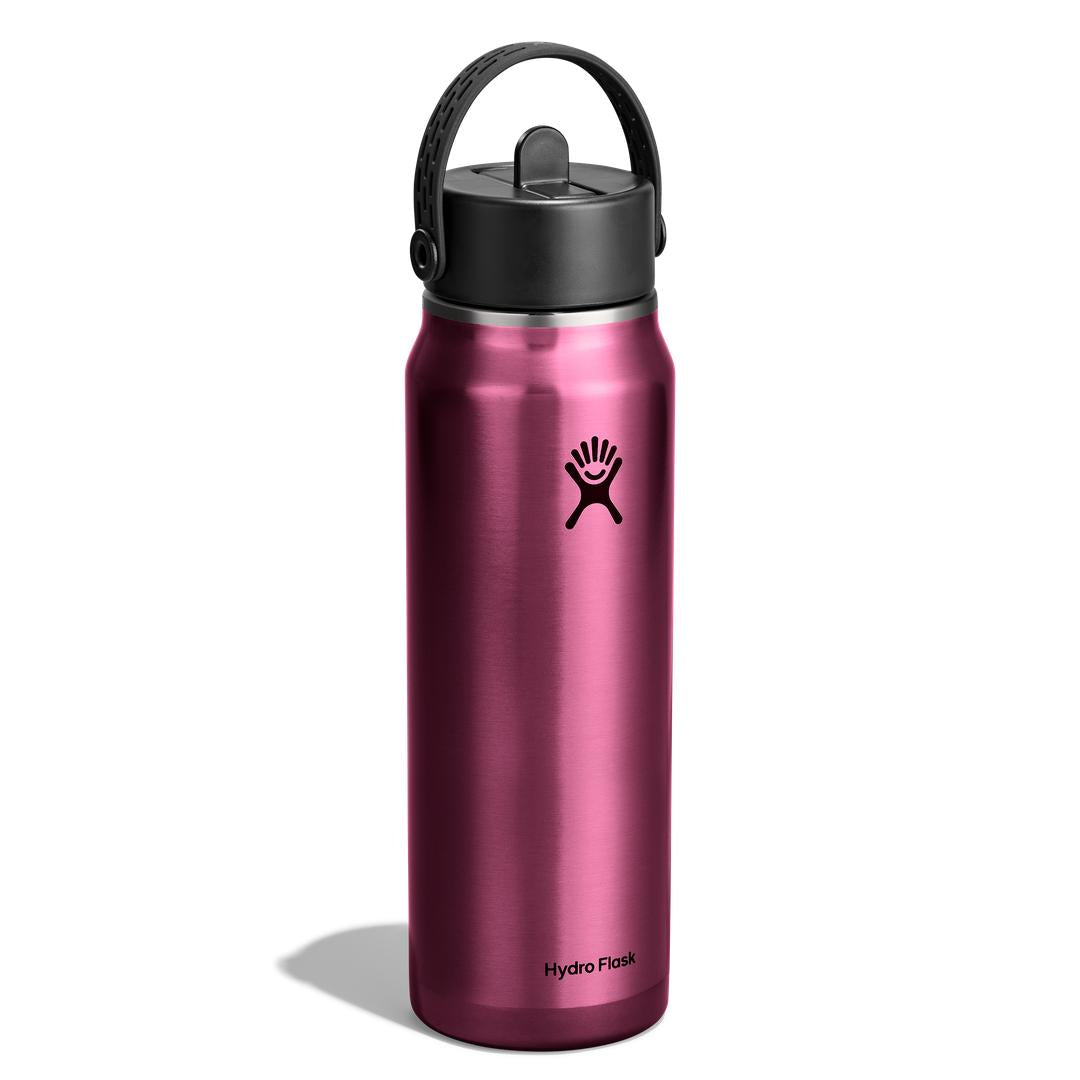 HYDRO FLASK HYDRO FLASK 32OZ LIGHT WIDE FLEX STRAW CAP GARNET RED