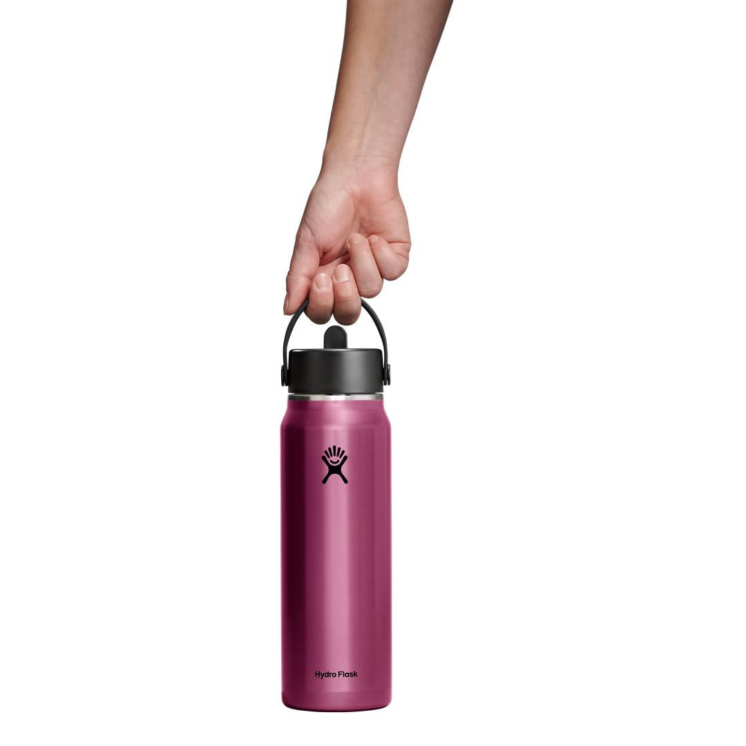 HYDRO FLASK HYDRO FLASK 32OZ LIGHT WIDE FLEX STRAW CAP GARNET RED