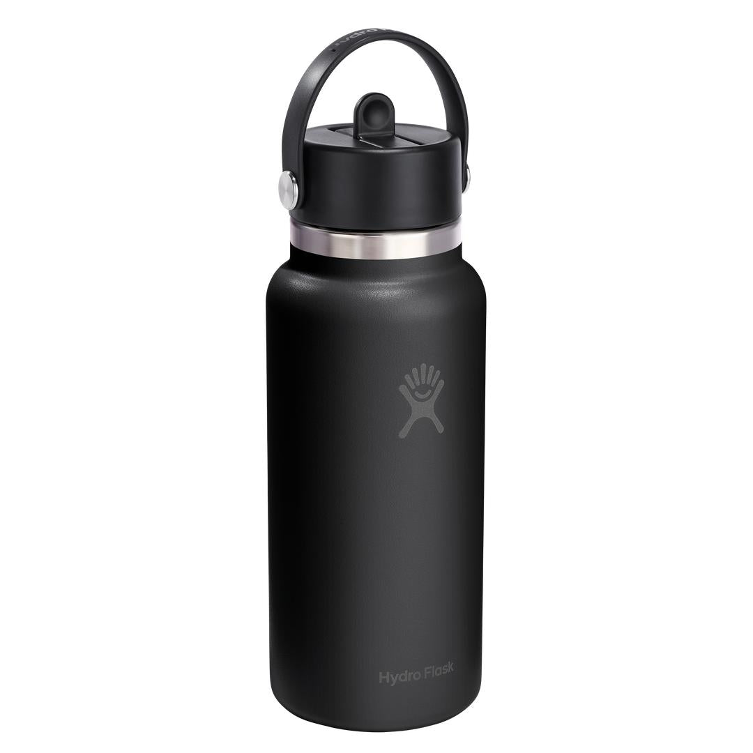 HYDRO FLASK HYDRO FLASK 32OZ WIDE FLEX STRAW CAP BLACK