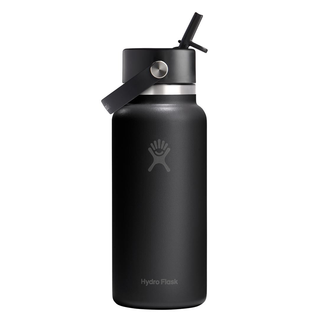 HYDRO FLASK HYDRO FLASK 32OZ WIDE FLEX STRAW CAP BLACK