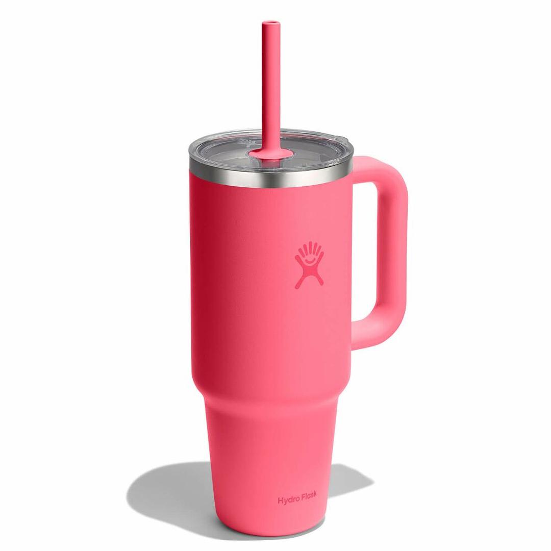 HYDRO FLASK HYDRO FLASK 40OZ TRAVEL TUMBLER CLEAR LID POPSTAR PINK