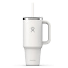 HYDRO FLASK HYDRO FLASK 40OZ TRAVEL TUMBLER CLEAR LID WHITE