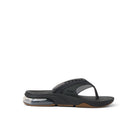 REEF Fanning + Mens Black/Gum