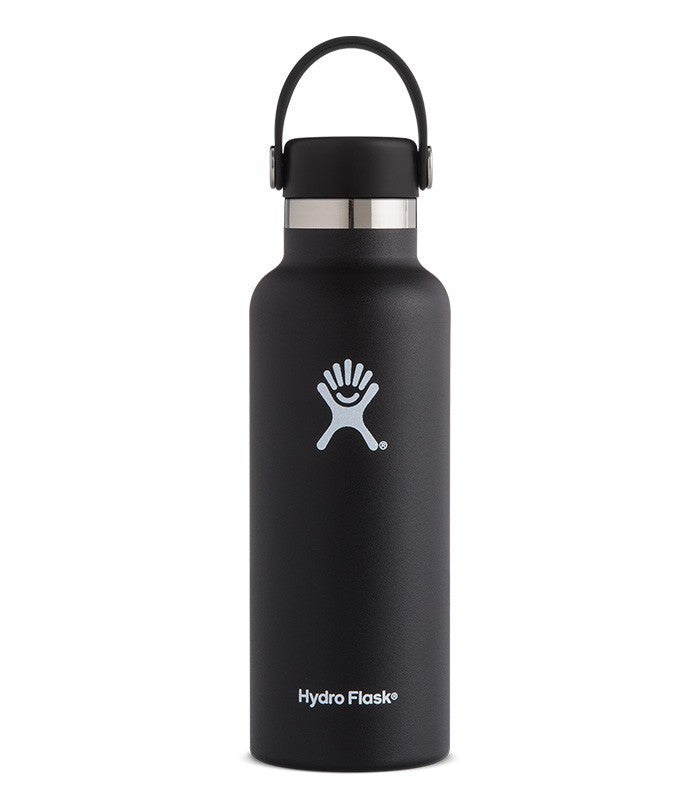 HYDRO FLASK 18 Oz Standard Mouth Black
