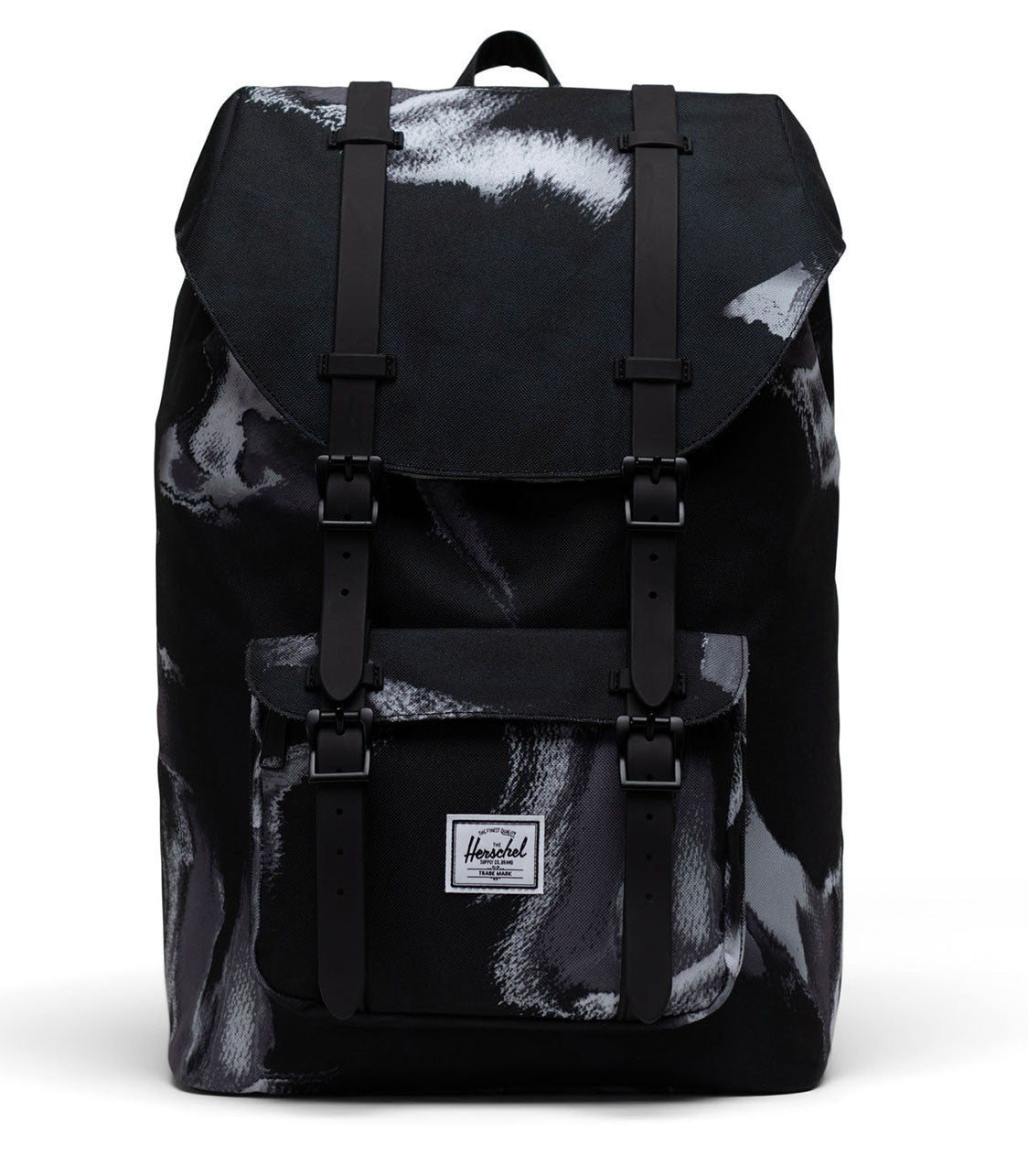 Herschel Little America Mid Dye Wash Black Backpack