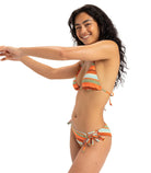 ROXY Sunset Stripe Ts Cheeky Bikini Bottom