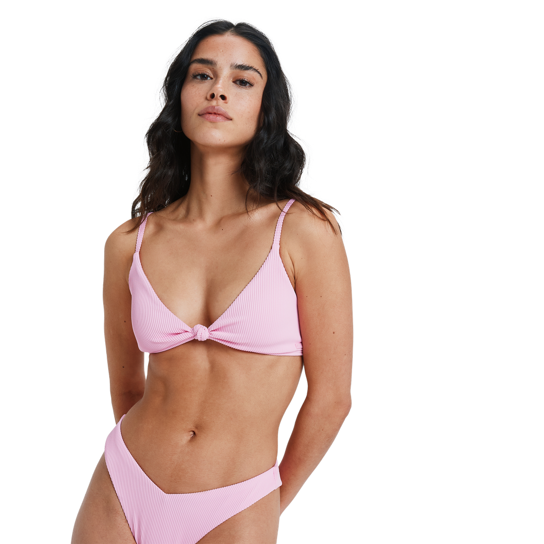 ROXY Rib Roxy Love The Surf Knot Bikini Top