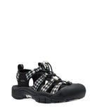 KEEN Keen Newport Retro Womens Black/Gingham Sneakers/Lifestyle