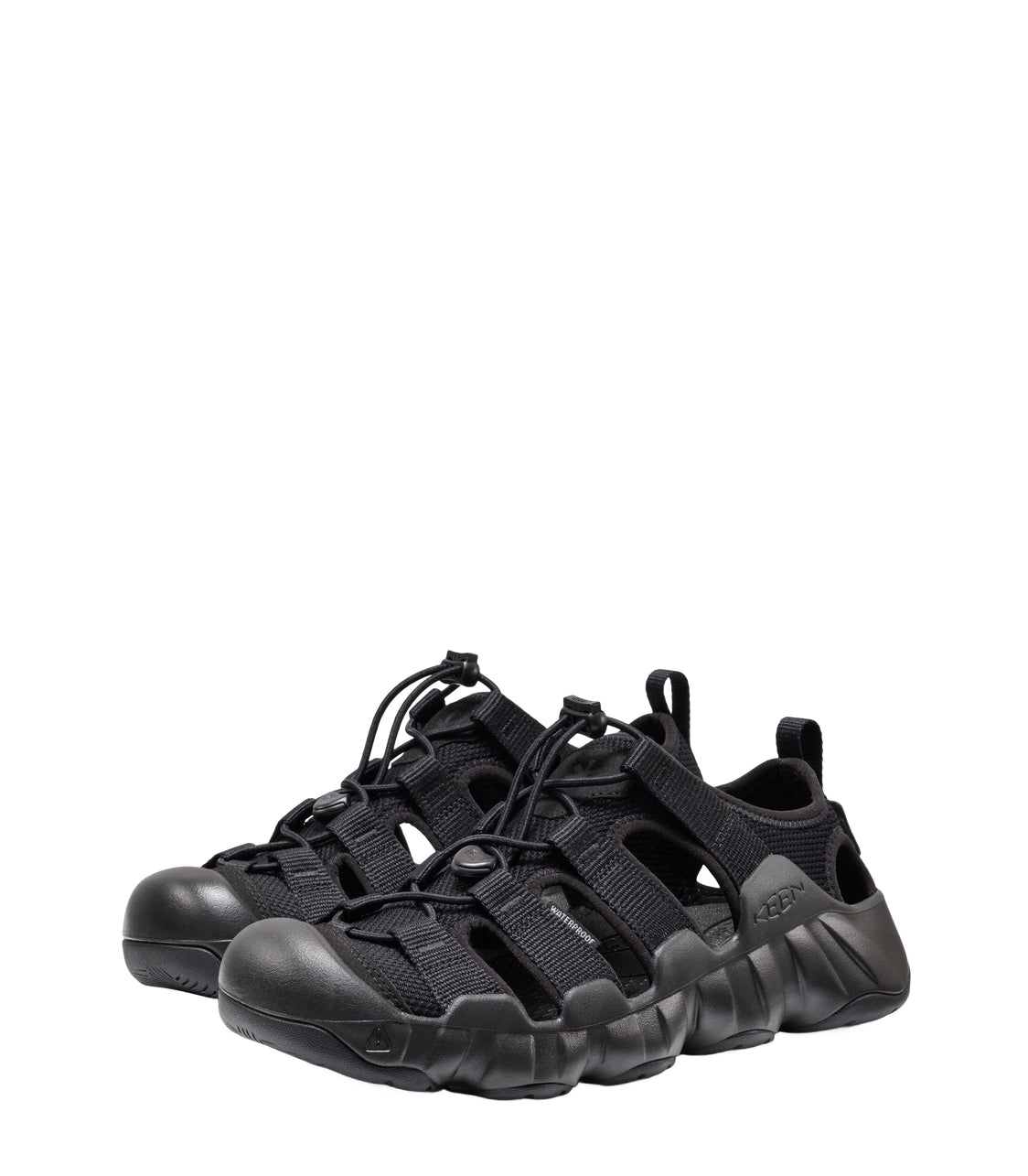 KEEN KEEN X SNOWPEAK HYPERPORT H2 MENS TRIPLE BLACK OUTDOOR SANDALS