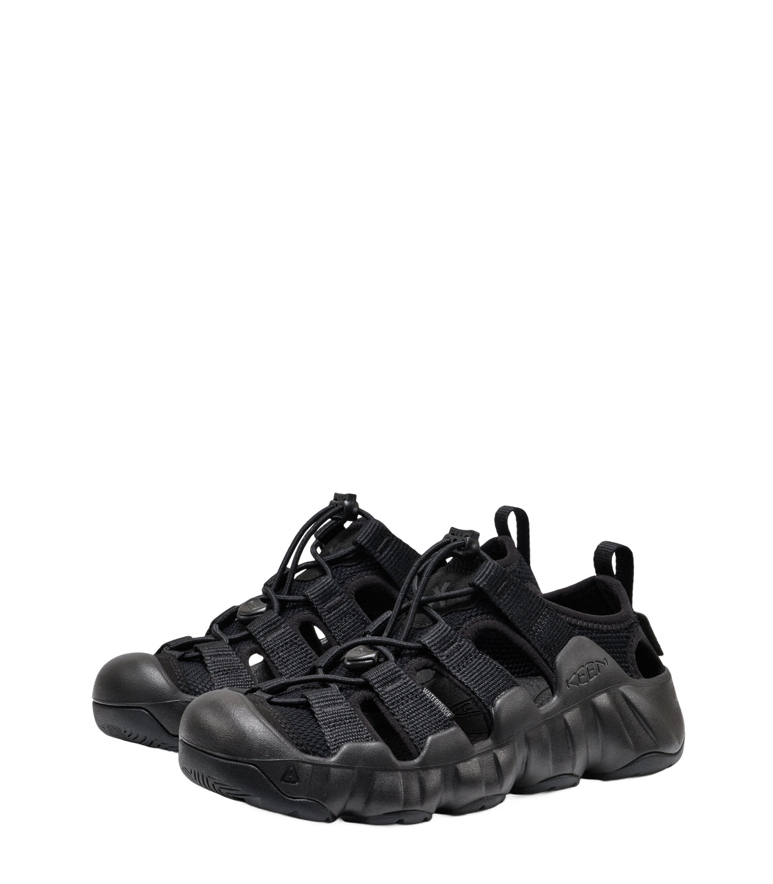 KEEN KEEN X SNOWPEAK HYPERPORT H2 WOMENS TRIPLE BLACK OUTDOOR SANDALS