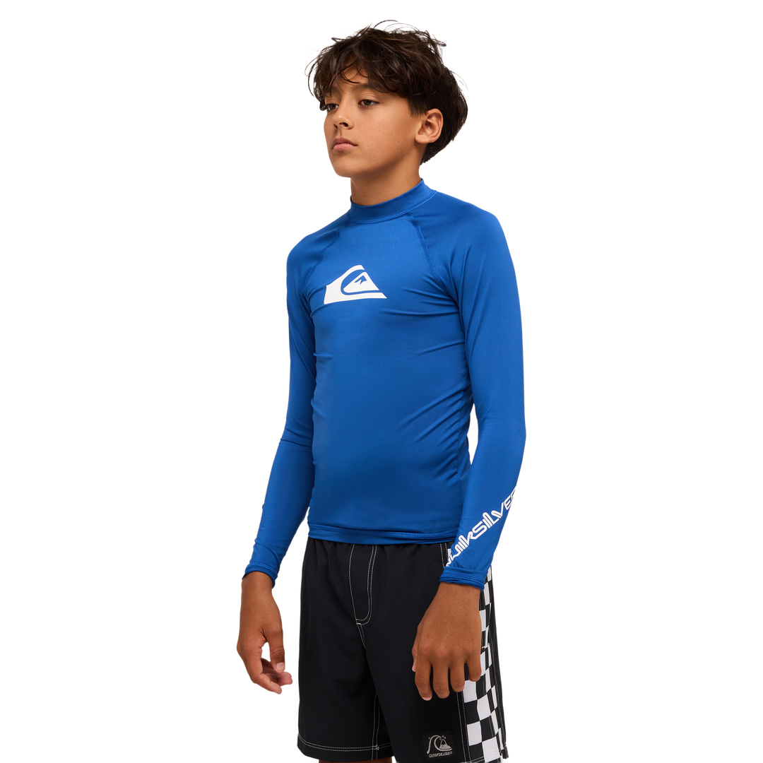 QUIKSILVER ALL TIME LS YOUTH ID RASHGUARDS LONGSLEEVE