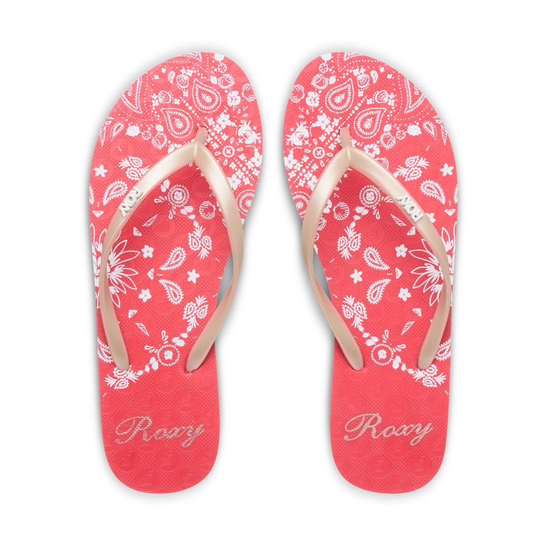 ROXY New Viva Printed Toe Post Sandals