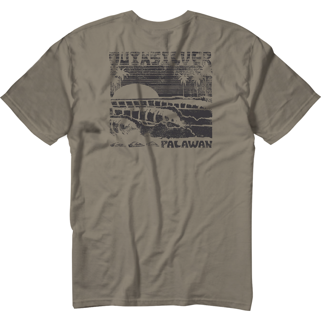 QUIKSILVER Quiksilver Destination Palawan Stackd Line Ss Mens Shirt