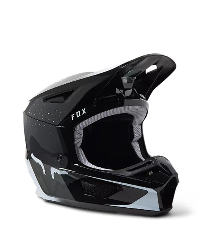 Helmet Fox Flux Black Iridium Fox Flux Biking Helmet Mountain Bike